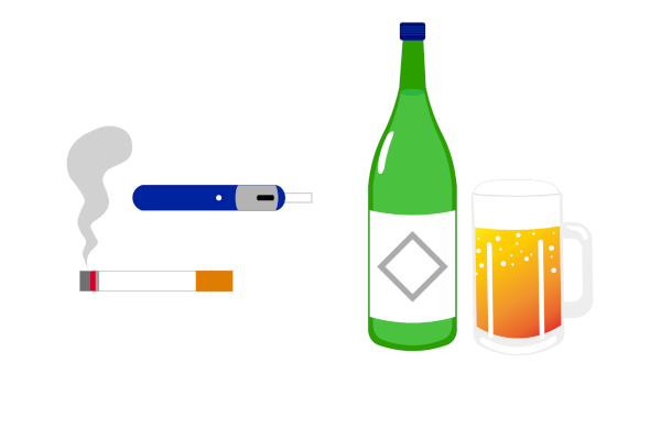 就寝前の飲酒や喫煙を控える